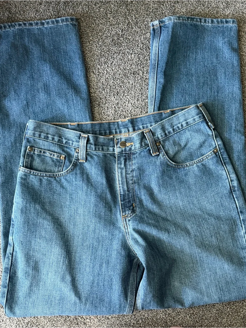 Carhartt Men's Light Blue Relaxed Fit Jeans